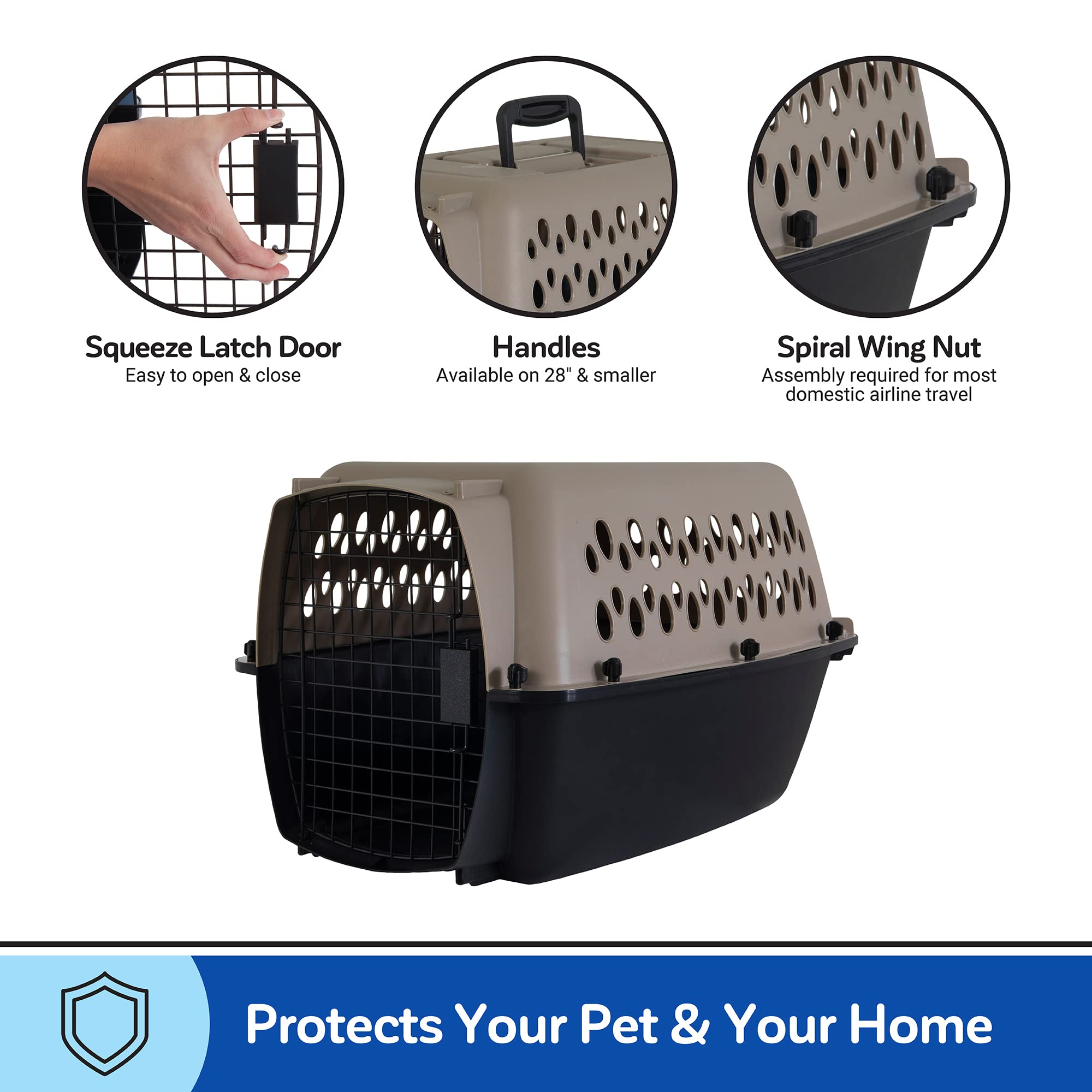 Petmate Vari Dog Kennel shown with its interior visible.
