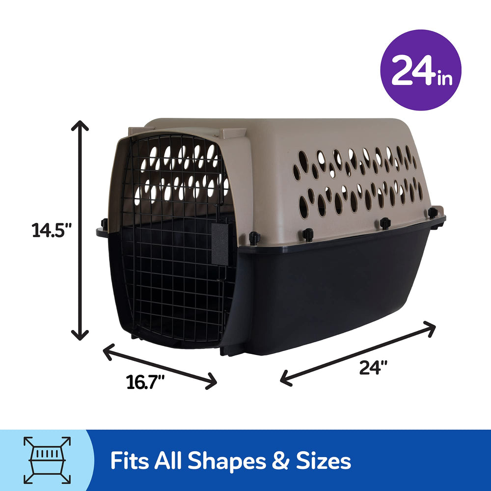 Petmate Vari Dog Kennel interior showing the stay-dry moat.