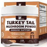Petrivium Turkey Tail Mushroom powder supplement shown from the front.