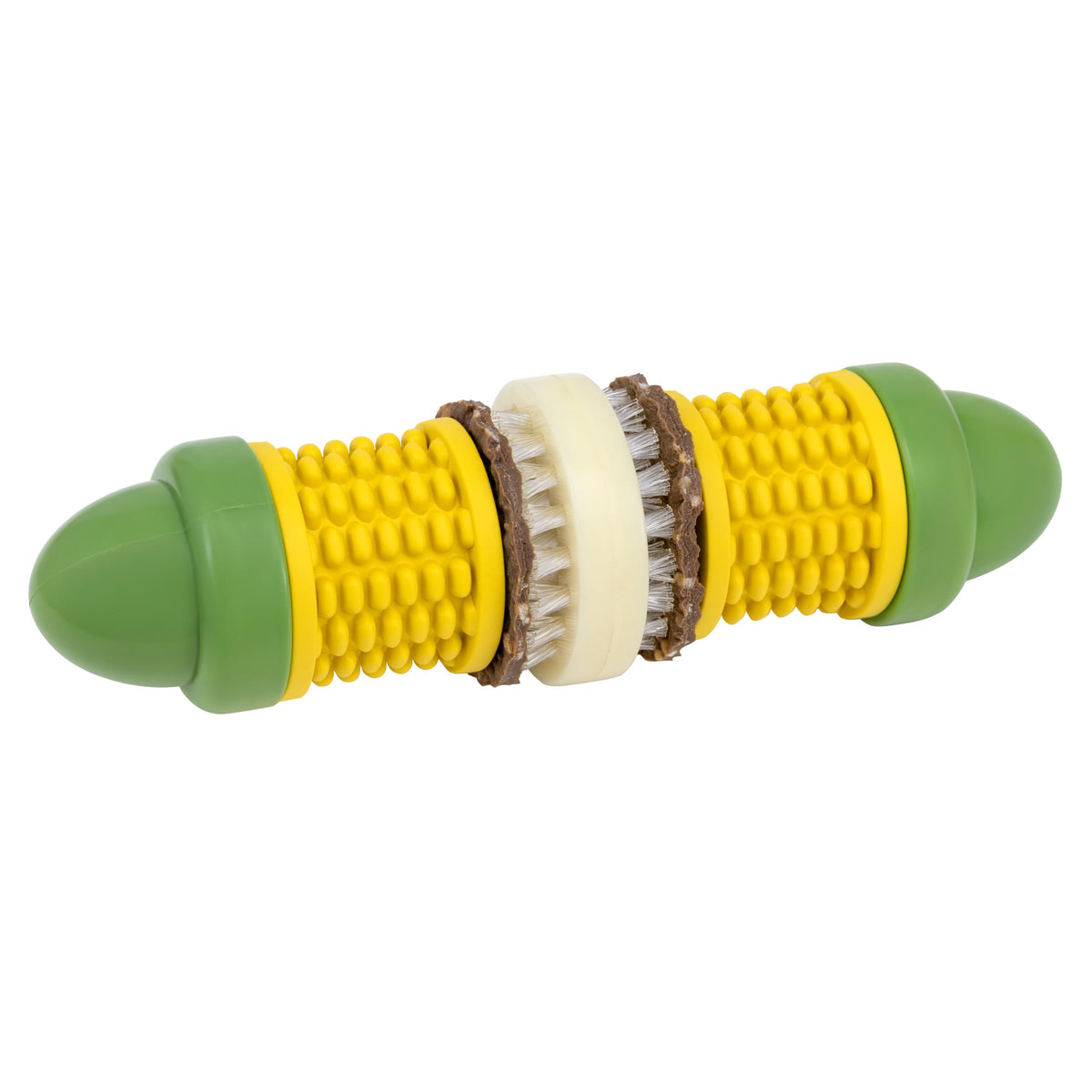 PetSafe Busy Buddy Cravin Corncob dog toy shown from the front.