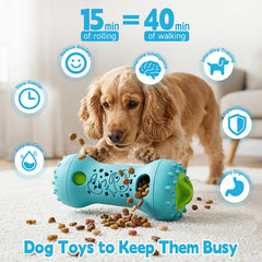 PETSTA dog puzzle toy twisted open to show access to the inner parts.