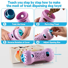 PETSTA dog puzzle toy close-up showing its adjustable treat opening.