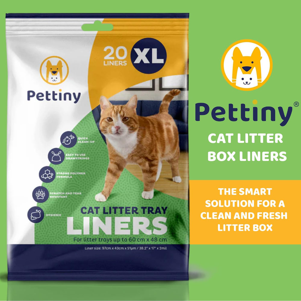 Pettiny cat litter liner material shown in close-up.