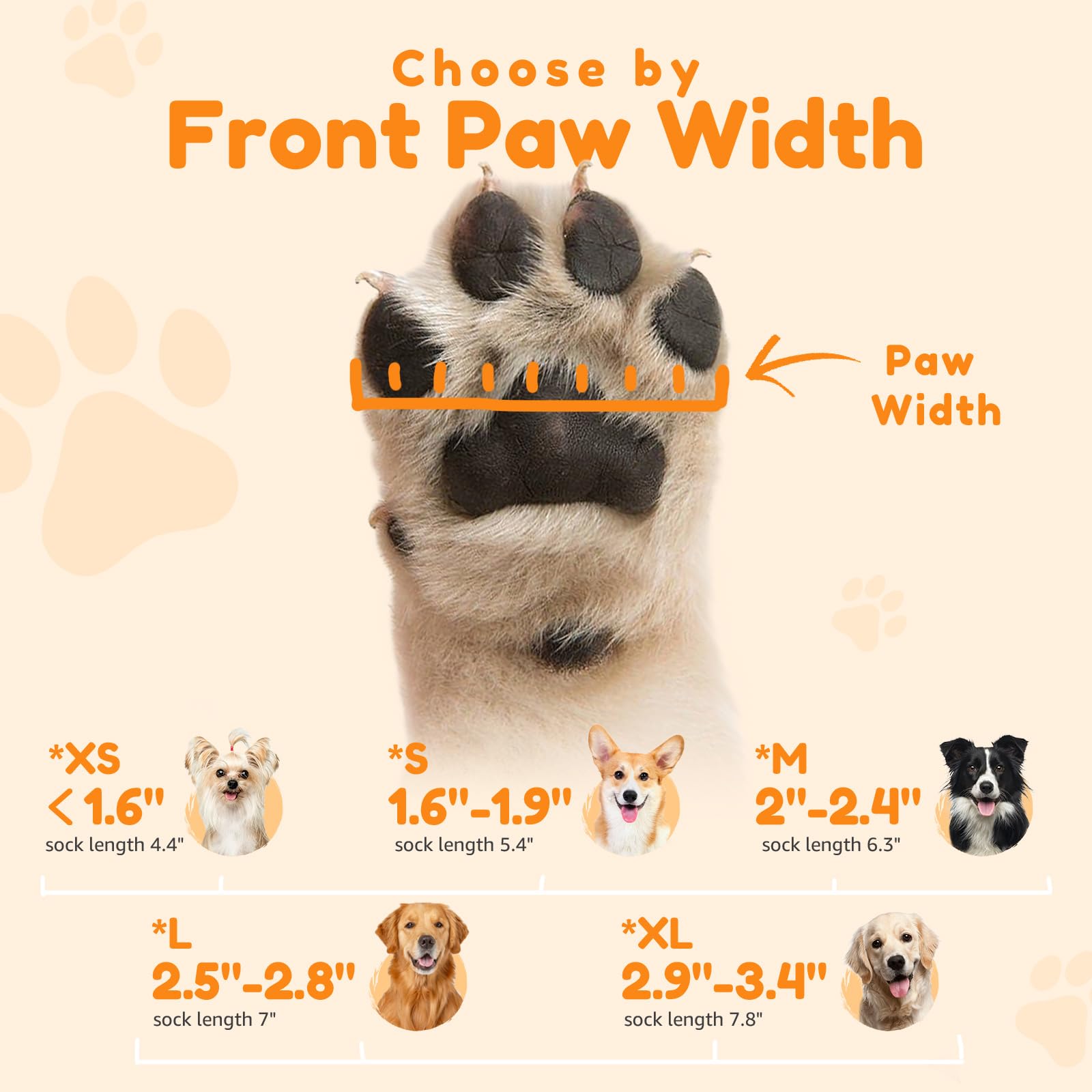 PICK FOR LIFE dog socks with fastening straps for stair climbing.