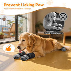 PICK FOR LIFE dog socks showing the fastening Velcro strap.