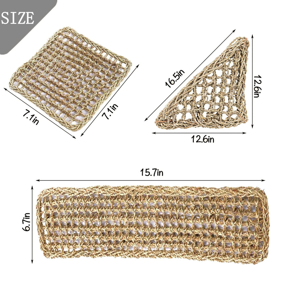 PINVNBY reptile hammock in a rectangle shape for reptile habitat decor.