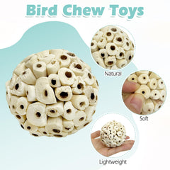 PINVNBY sola bird balls showing their natural, shred-friendly texture.