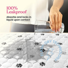 Pitpet dog pee pad showing the nonslip gel-fabric bottom.