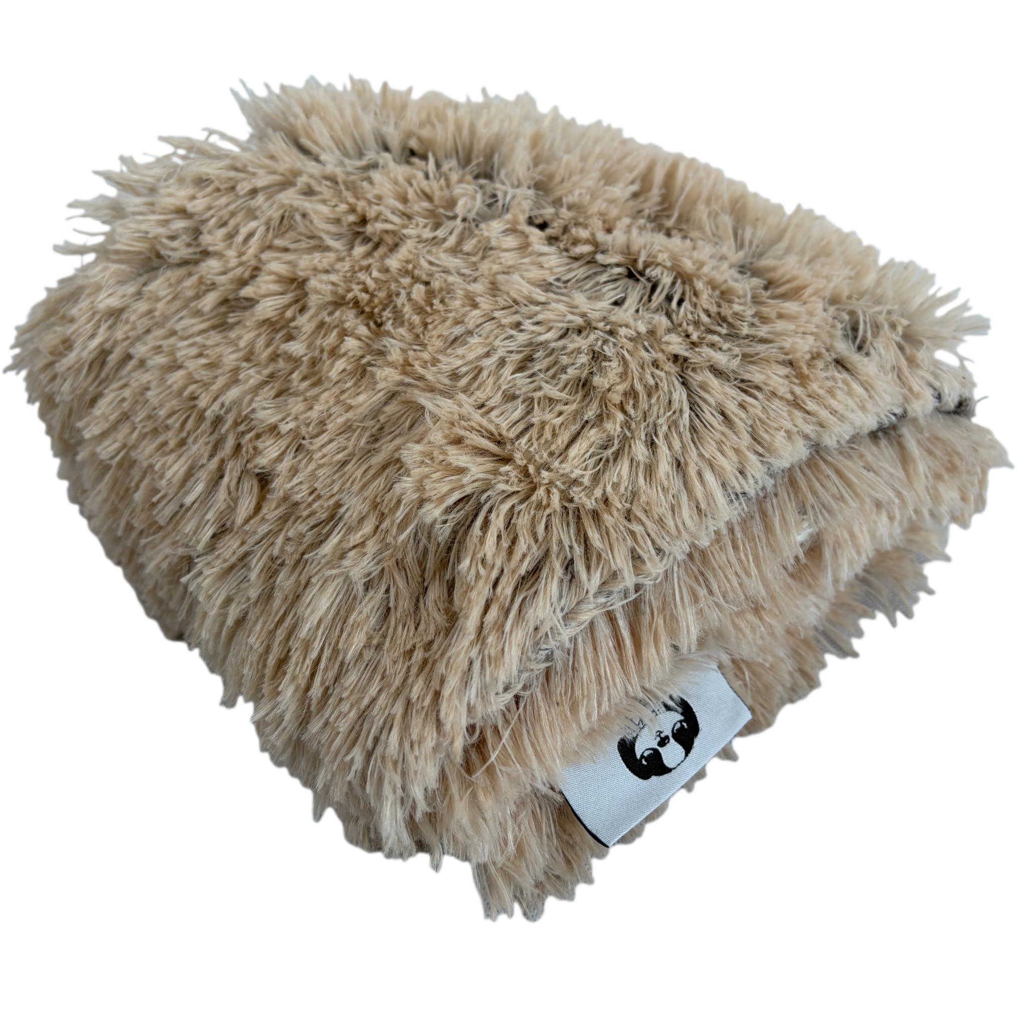 PJYuCien dog blanket shown from the front in beige.