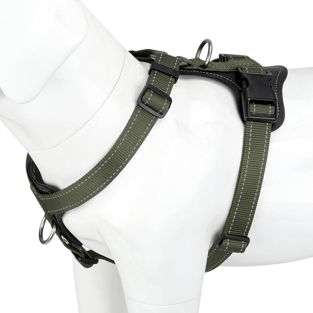 PLUTUS PET dog harness shown from the front.