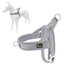 PLUTUS PET dog harness shown from the front with its step-in shape.