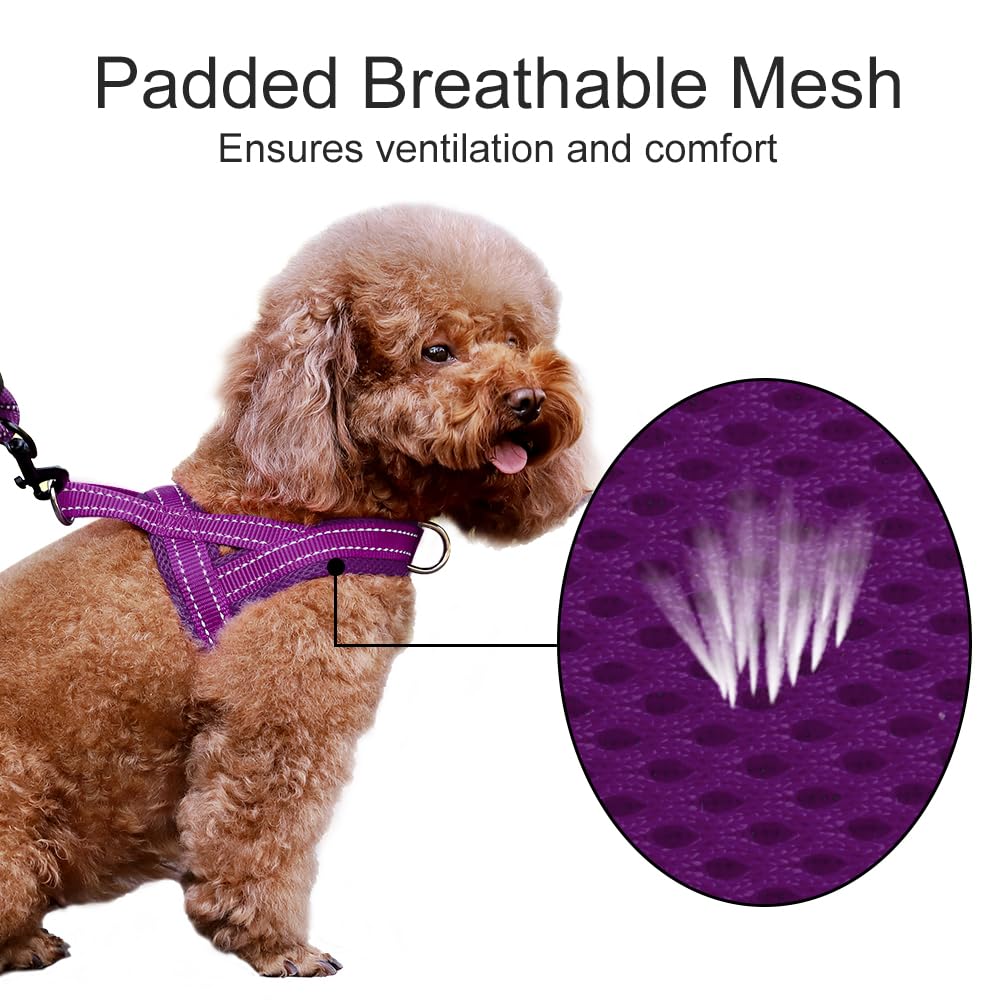 PLUTUS PET No Pull Dog Harness close-up of the padded mesh.