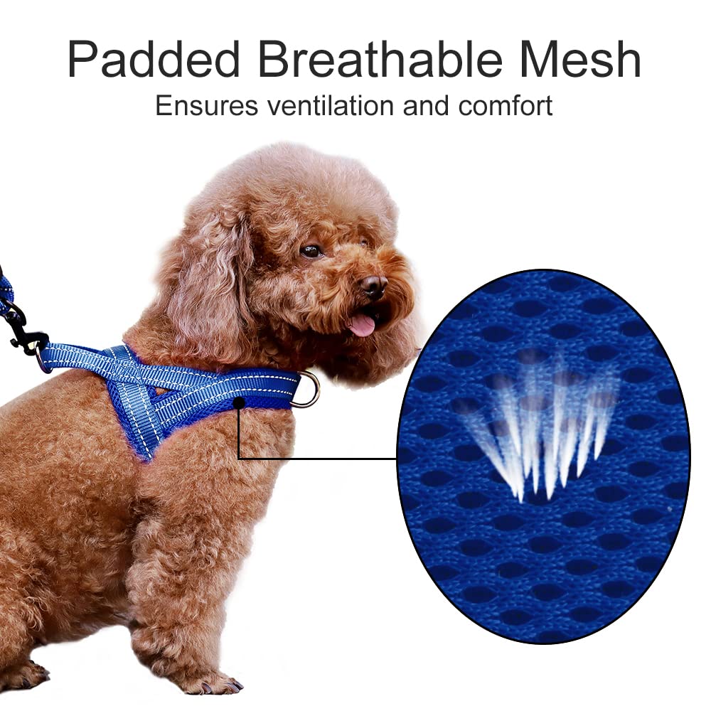 PLUTUS PET dog harness close-up showing padded mesh on the straps.