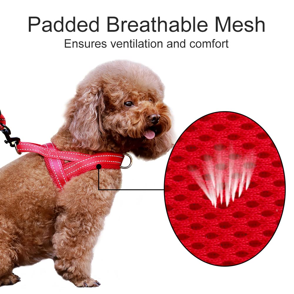 PLUTUS PET No-Pull Dog Harness breathable mesh padding detail.