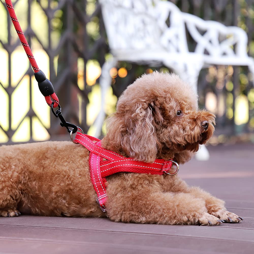 PLUTUS PET No-Pull Dog Harness reflective thread detail.