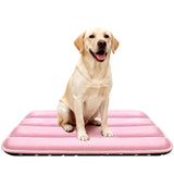 pobopobo Dog Crate Pad shown from the front in pink.