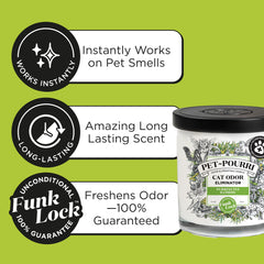 Poo-Pourri cat deodorizer candle wax shown from above.