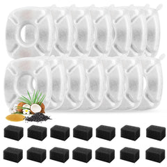 Porens cat fountain replacement filters shown from the front.