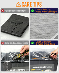 Powools Charcoal Puppy Pad shown in a full, flat view.