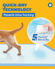 Powools Extra Large Pee Pad shown fully opened for floor coverage.