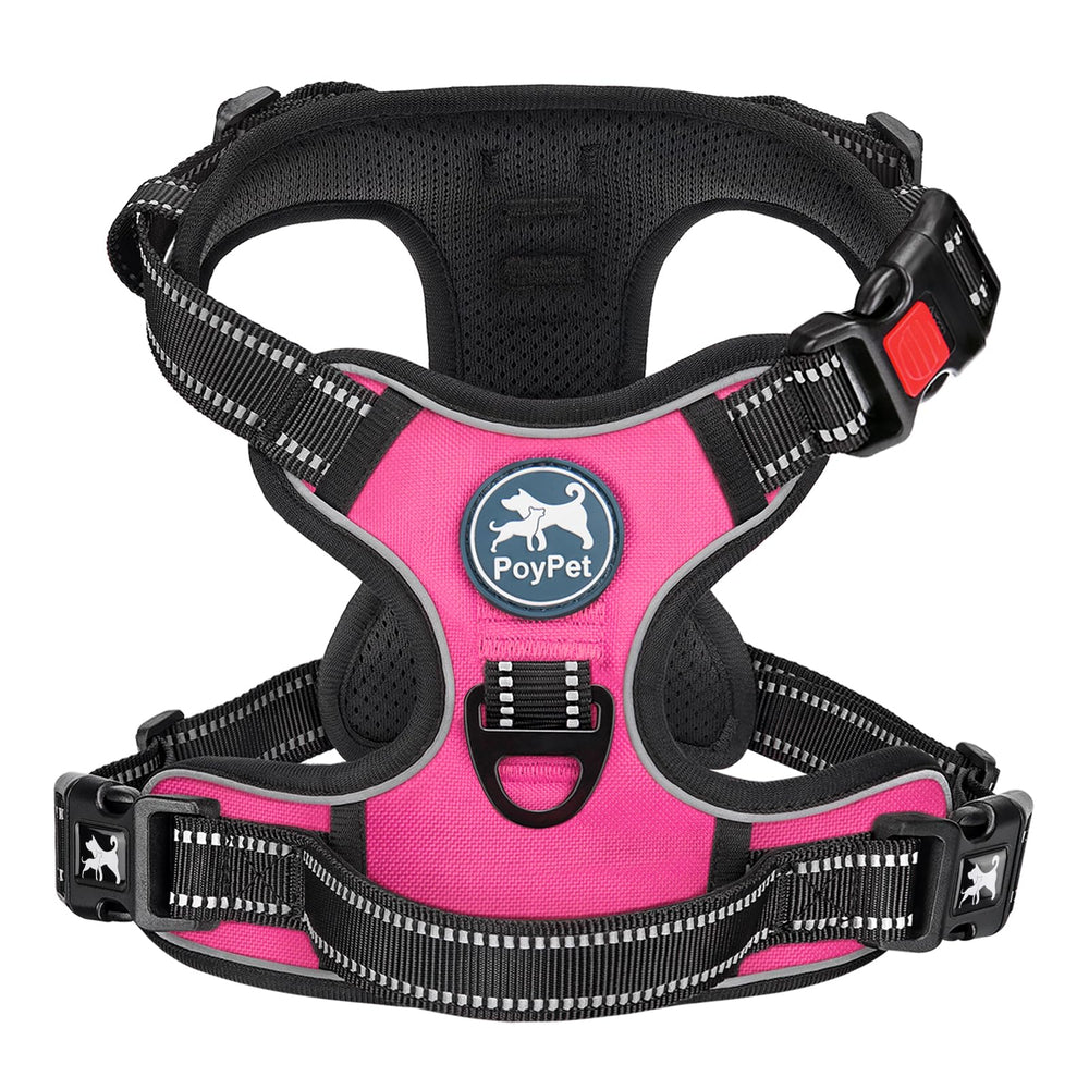 PoyPet dog harness shown from the front.