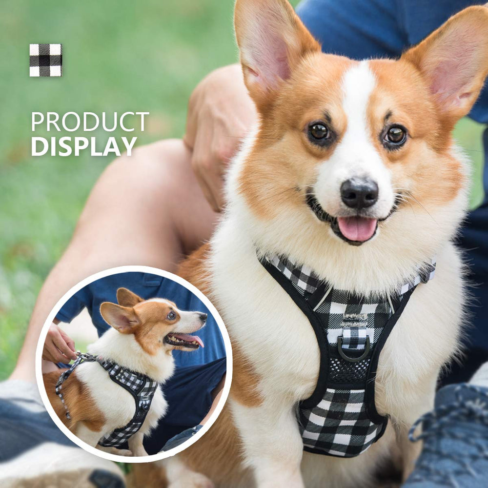PoyPet dog harness breathable padded mesh shown close up.