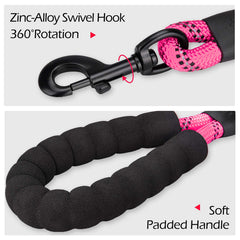 PoyPet dog harness and leash showing reflective trim.