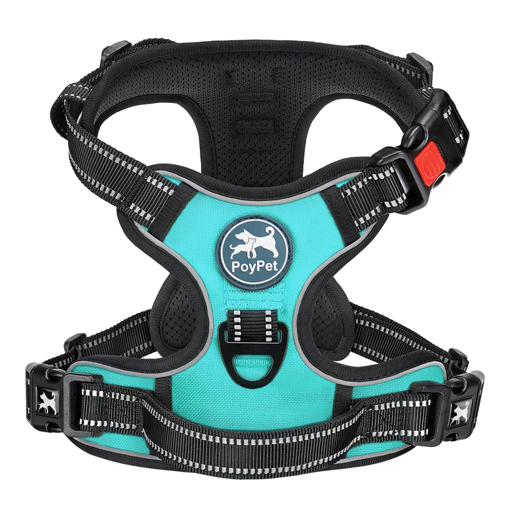 PoyPet Large No Pull Dog Harness shown from the front.