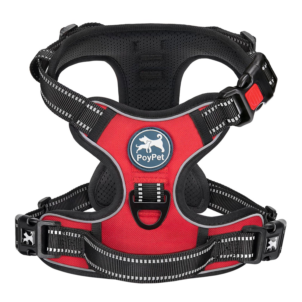 PoyPet large dog harness shown from the front.