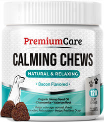 PREMIUM CARE Calming Chews package shown from the front.