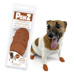 Protex PawZ Rubber Dog Boots shown from the front.