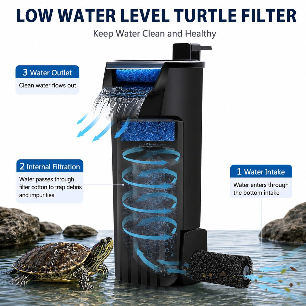 PUEUTU internal tank filter suction cups and hanging clips.