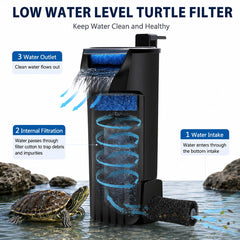 PUEUTU internal tank filter suction cups and hanging clips.