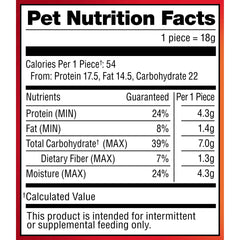 Pup-Peroni Original Beef dog treats shown in a close-up view of the treats.