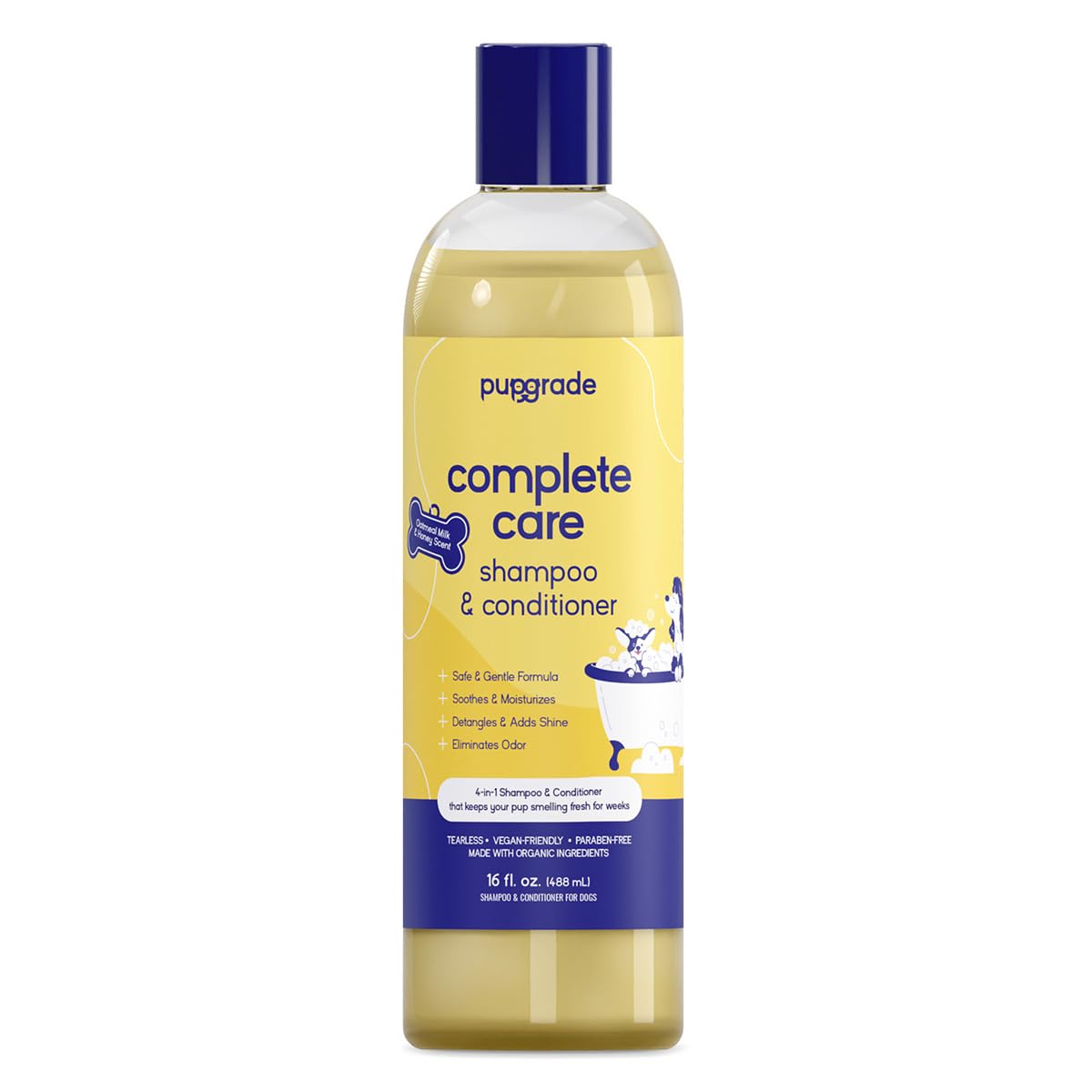 PupGrade dog shampoo and conditioner shown from the front.