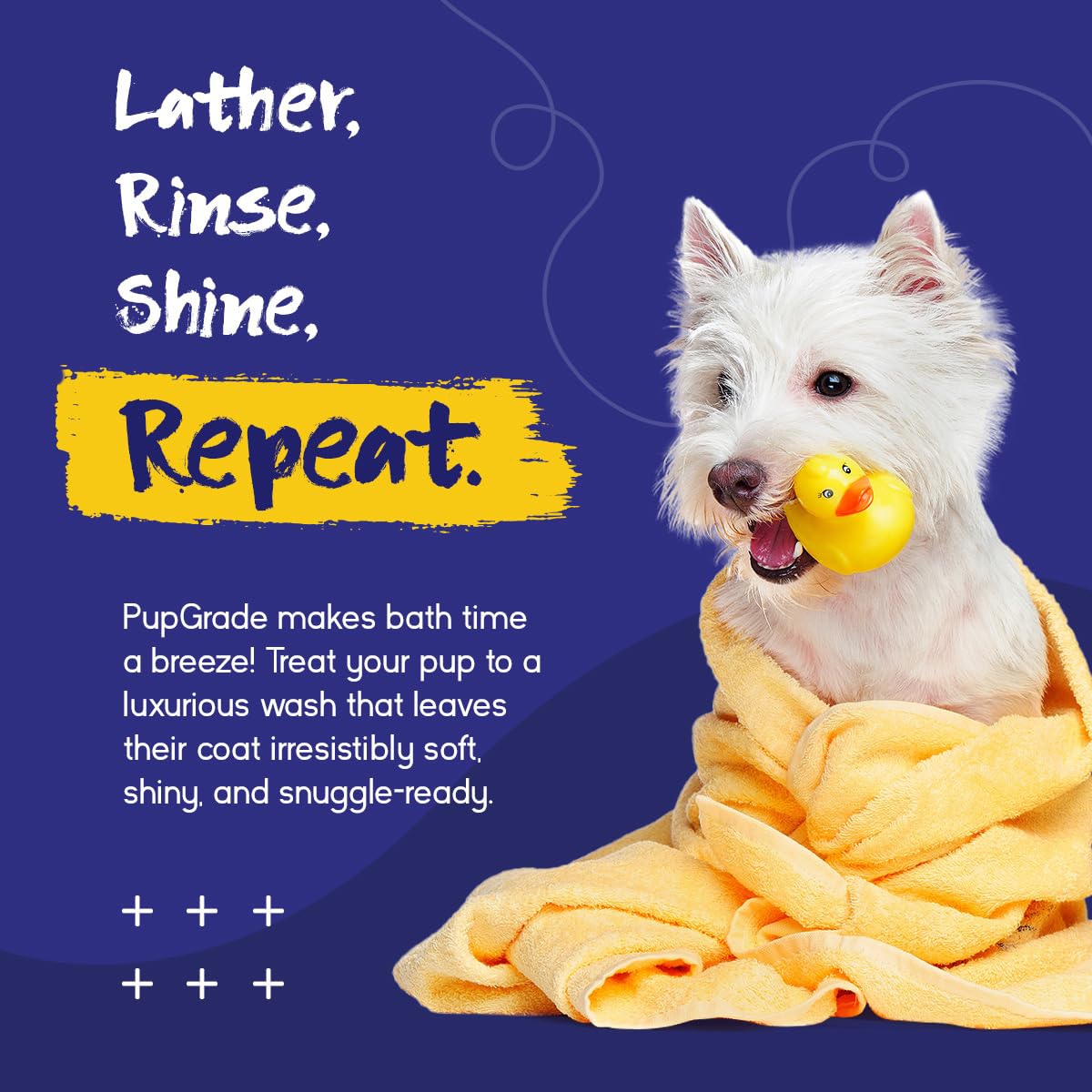 PupGrade dog shampoo and conditioner with cruelty-free and GMP quality details.