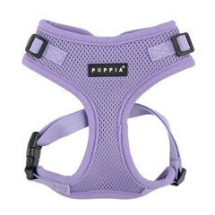 Puppia Ritefit dog harness in violet shown from the front.