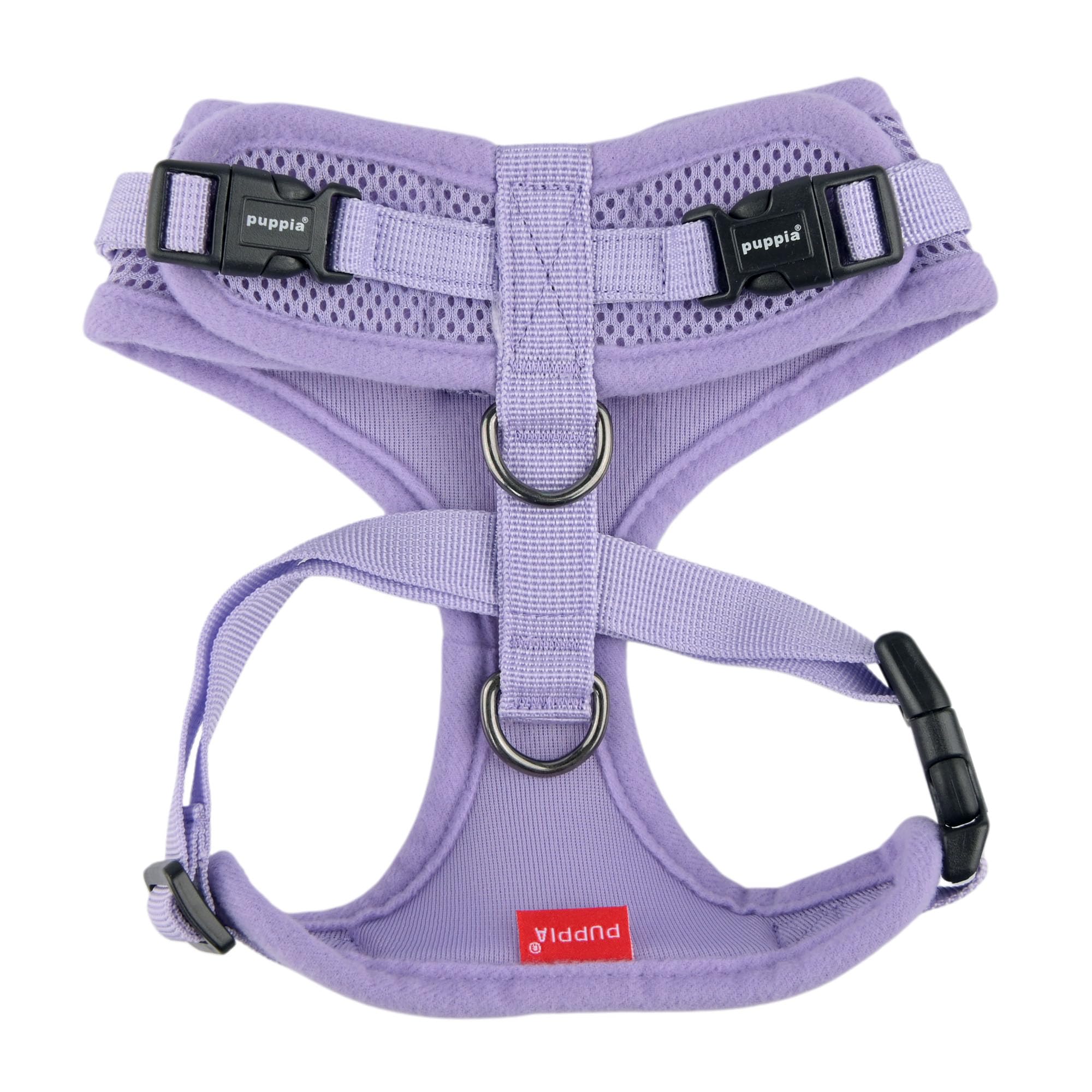 Puppia Ritefit dog harness showing its adjustable neck opening.
