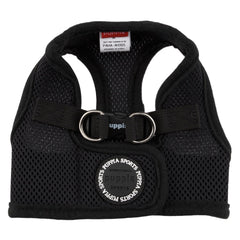 Puppia Soft B Vest Dog Harness air-mesh fabric shown in close-up.