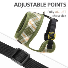 PUPTECK dog harness air-mesh fabric shown in detail.