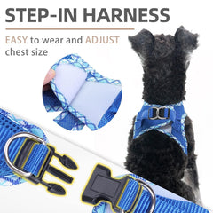 PUPTECK small dog harness detail showing the reflective strips on both sides.