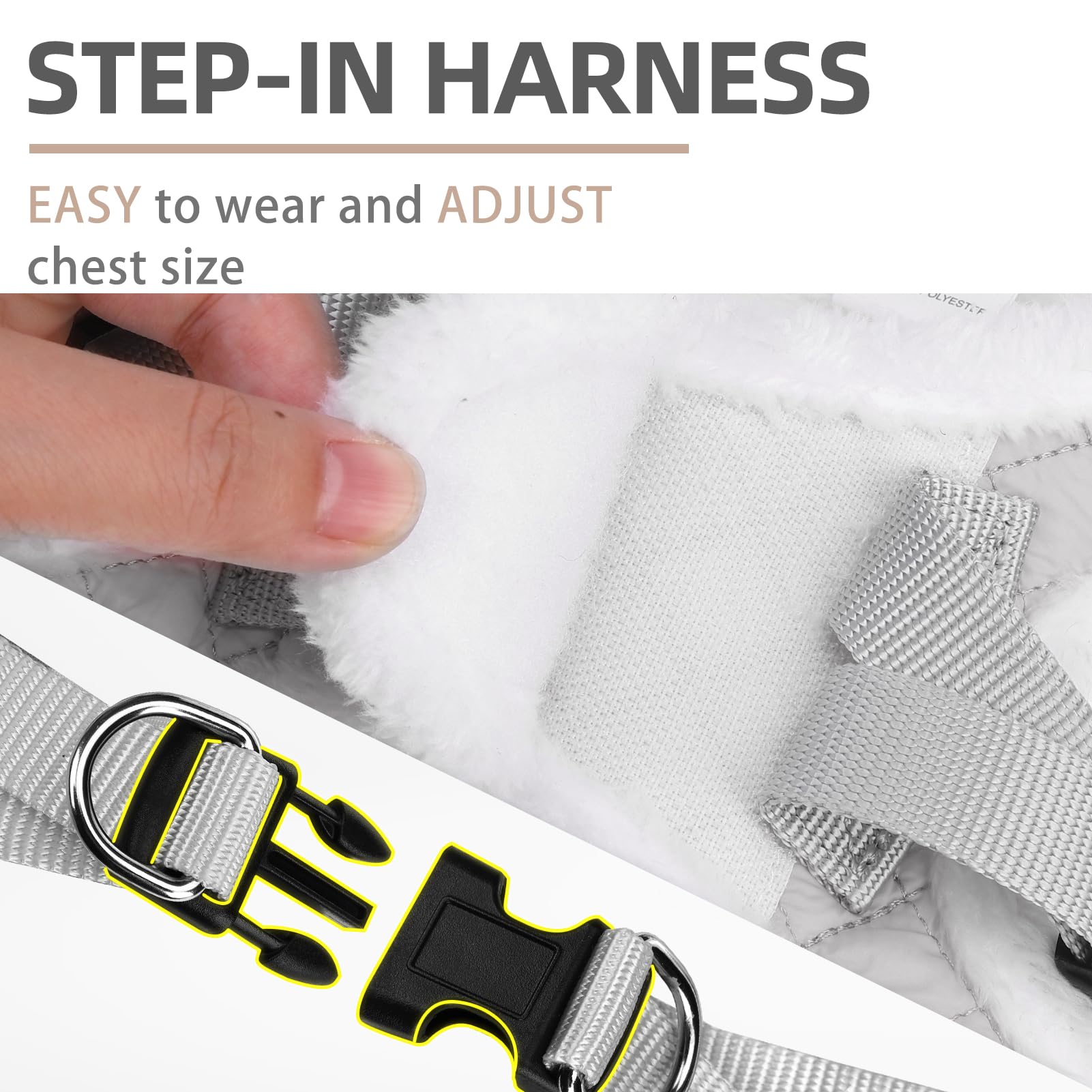 PUPTECK small dog harness showing the step-in design.