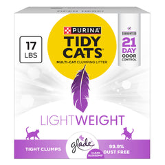 Purina Tidy Cats LightWeight litter package shown from the front.