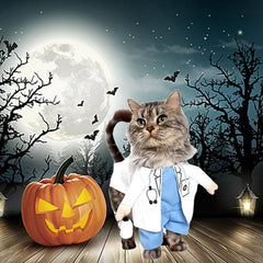 Qidelong pet doctor costume with the included stethoscope visible.