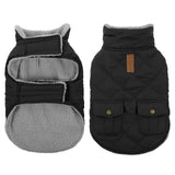 Queenmore dog winter coat shown from the front.