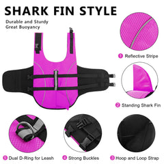 Queenmore Ripstop Dog Life Jacket with adjustable straps and quick-release buckles.