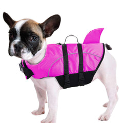 Queenmore Ripstop Dog Life Jacket shown from the front in Rose Red.