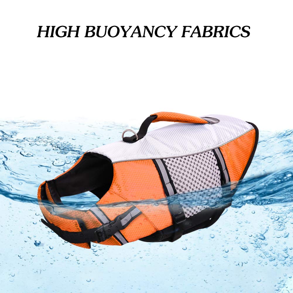 Queenmore dog life jacket showing the neck buckles and chest straps.