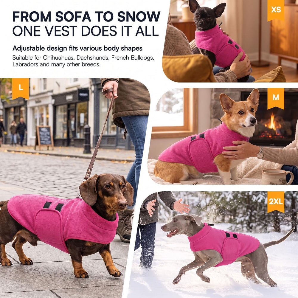 Queenmore dog sweater showing the adjustable abdominal fit.