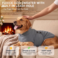 Queenmore dog sweater fleece fabric shown in close detail.